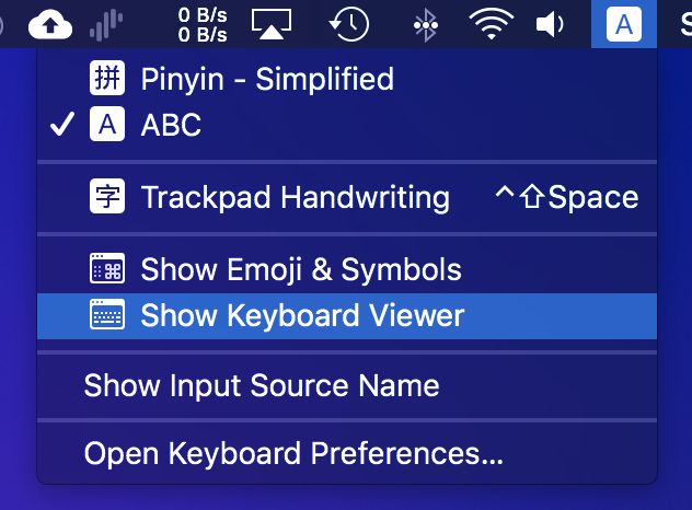 【Mac 快速技巧】敲特殊字符